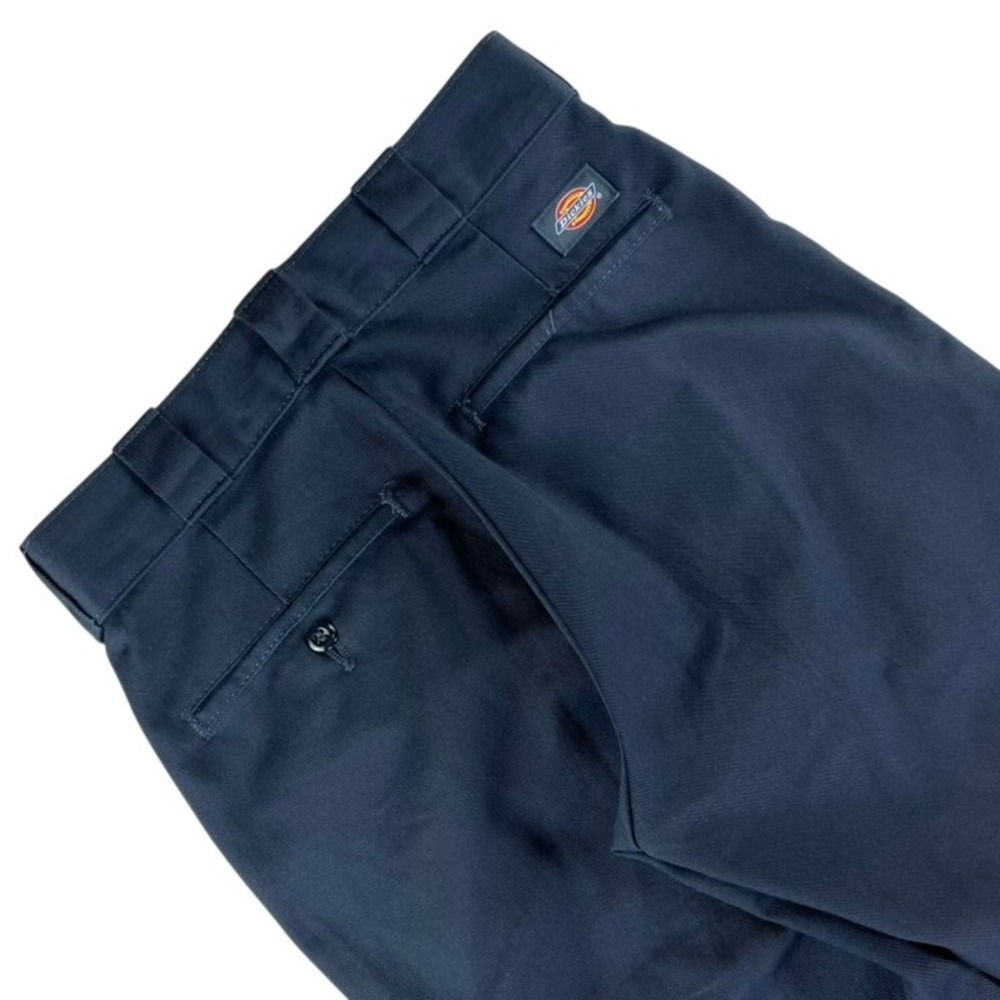 Dickies 874 Original Fit Work Pants Mens 28x31 Navy Blue Twill Straight Leg